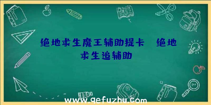 「绝地求生魔王辅助提卡」|绝地求生追辅助